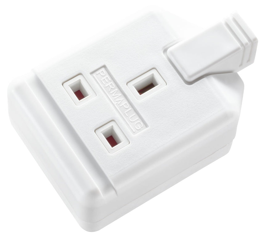 Rubber Extension Socket White