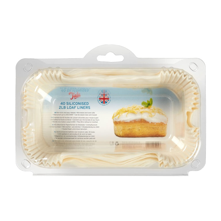 Siliconised Greaseproof Loaf Tin Liners (Set of 40)