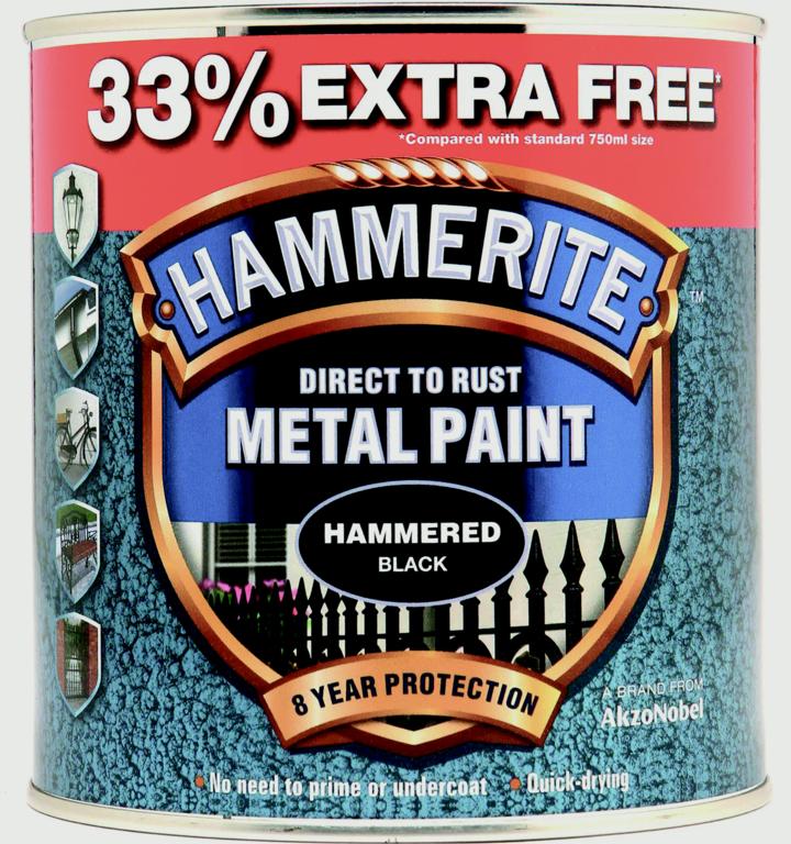 Metal Paint Hammered 750ml + 33% Free