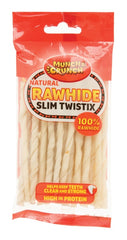 Natural Rawhide Twist Sticks