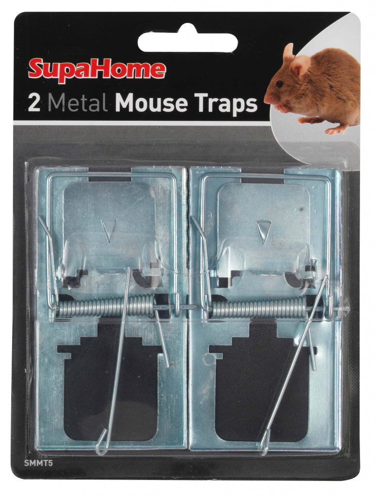 2 Metal Mouse Traps