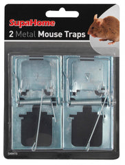 2 Metal Mouse Traps