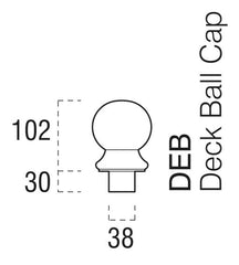 Decking Newel Ball Cap