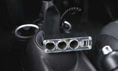 12V Triple Socket With Twin USB