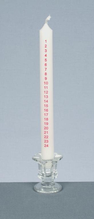 Advent Candle With Glass Holder