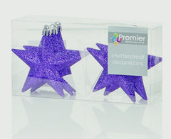 100mm Glitter Stars Pack 6