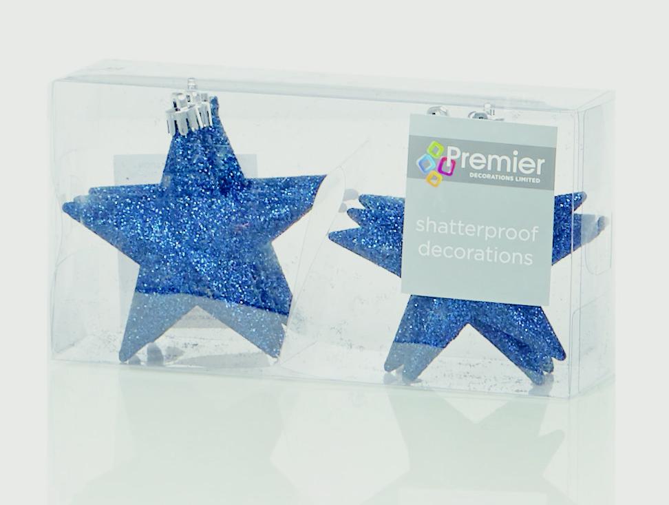 100mm Glitter Stars Pack 6