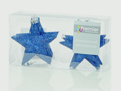 100mm Glitter Stars Pack 6