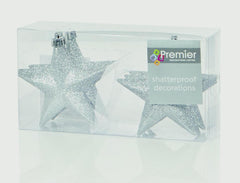 100mm Glitter Stars Pack 6