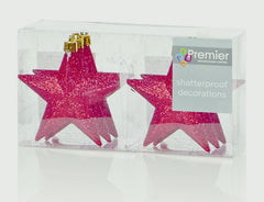100mm Glitter Stars Pack 6