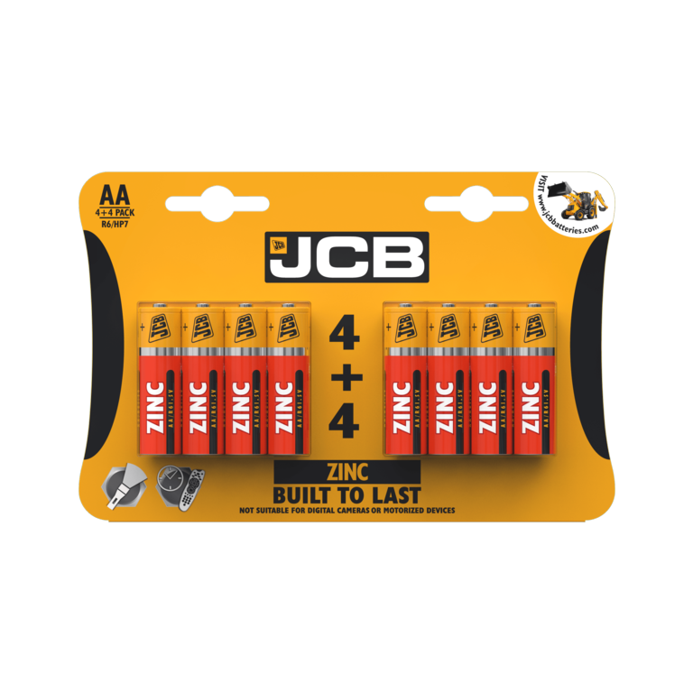 Zinc Batteries 4 Plus 4