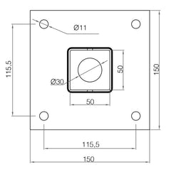 Bolt-Down Post Support