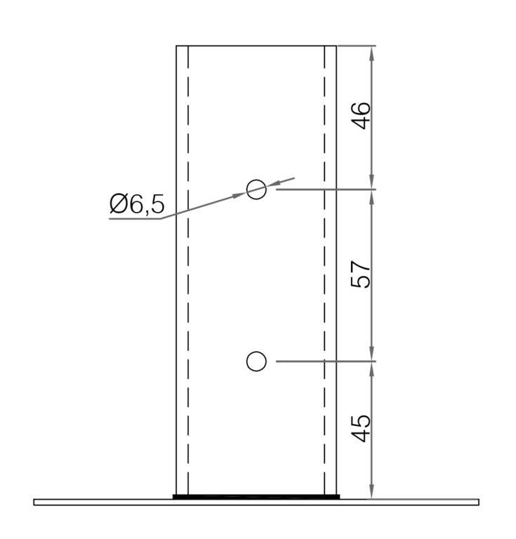 Bolt-Down Post Support