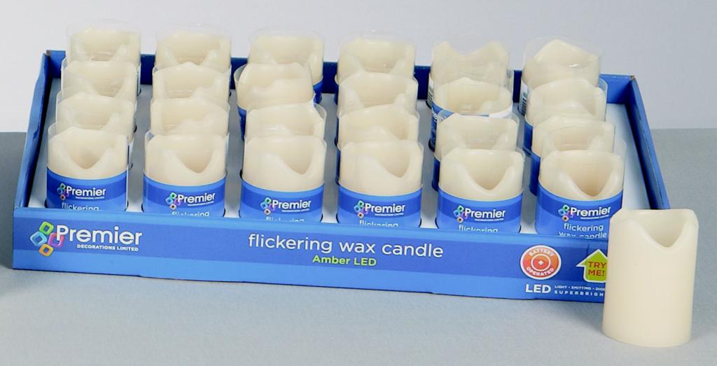 Battery Operated LED Flicker Candle