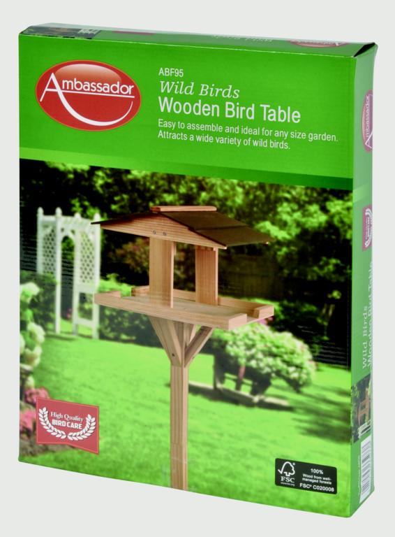 Wooden Bird Table