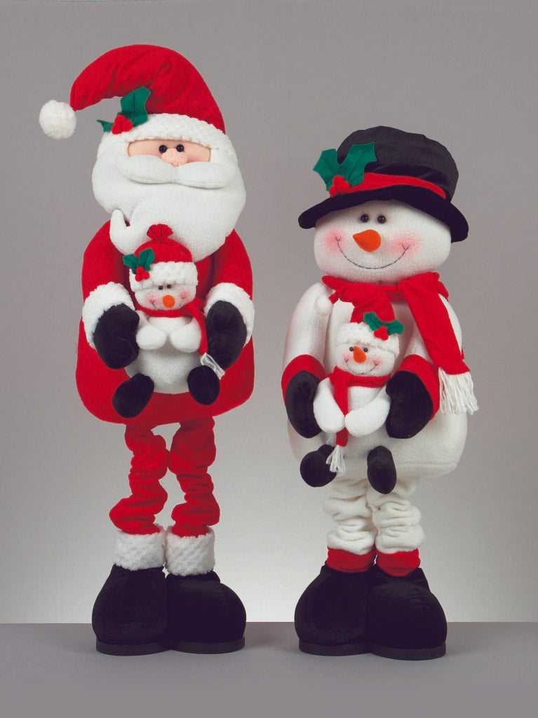 2 Assorted Santa & Snowman