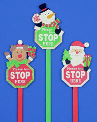 Christmas Wooden Garden Stake