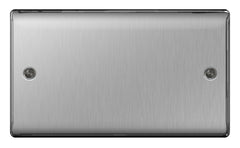 Brushed Steel Blank Plate