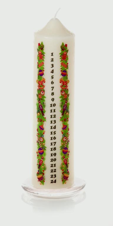 Advent Candle & Glass Holder