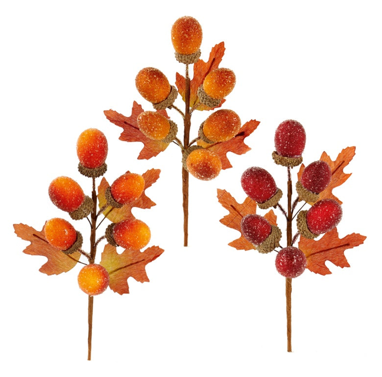 Acorn Pick Brown, Orange & Burgundy
