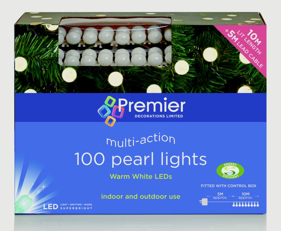 100 Multi Action Pearl Lights