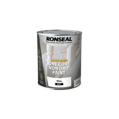 Stays White One Coat Non Drip Paint 750ml