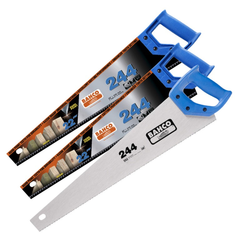 2 x 244 22" Hard Point + 1 x 244 22" Fine Cut Handsaws