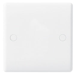 White Round Edge Blank Plate