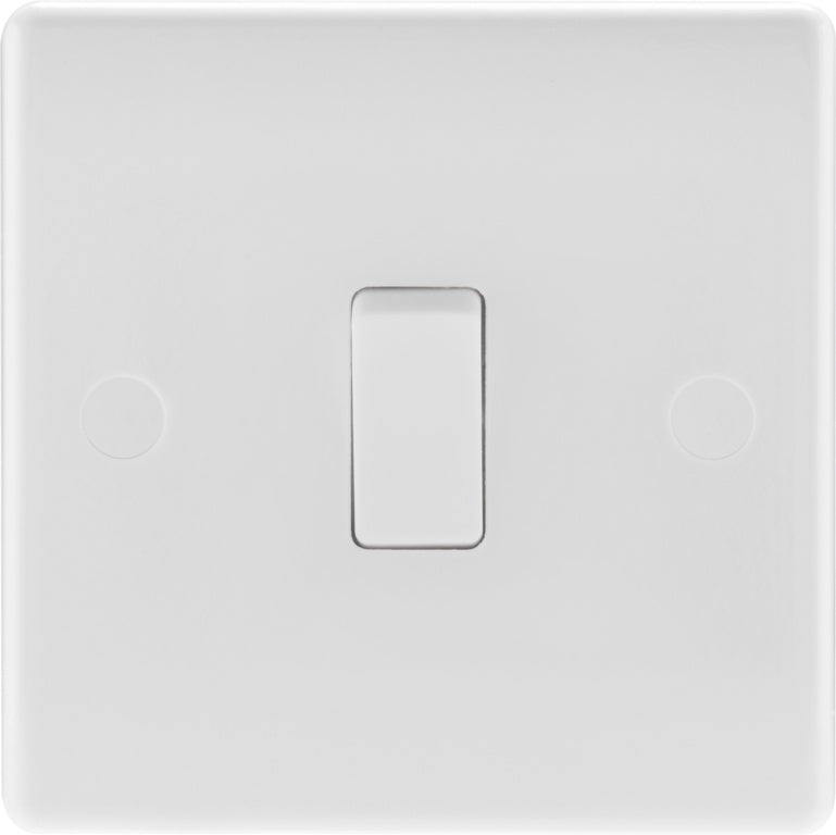 2 Way White Round Edge Switch