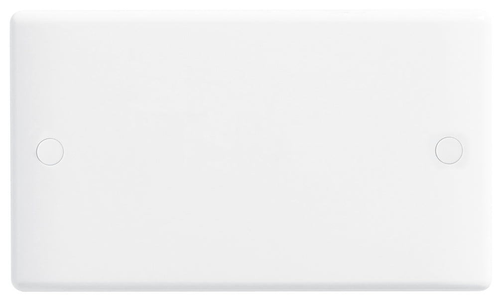 White Round Edge Blank Plate