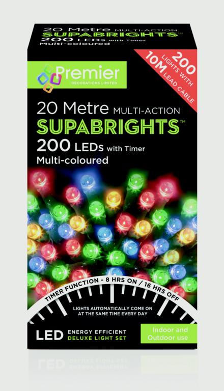200 LED Multi Action Supabrights With Timer
