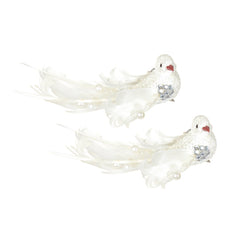 2 Piece Feather Bird Bead Clip
