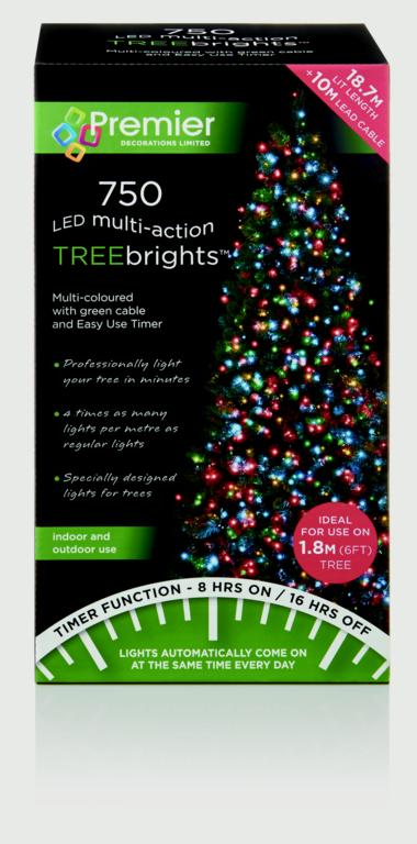750 LED Multi Action Treebrights With Timer