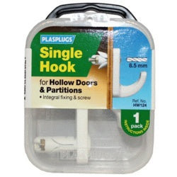 Hollow Door Hook White