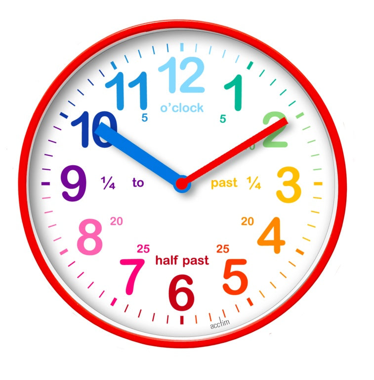 Wickford Kids Time Teach Clock 20cm