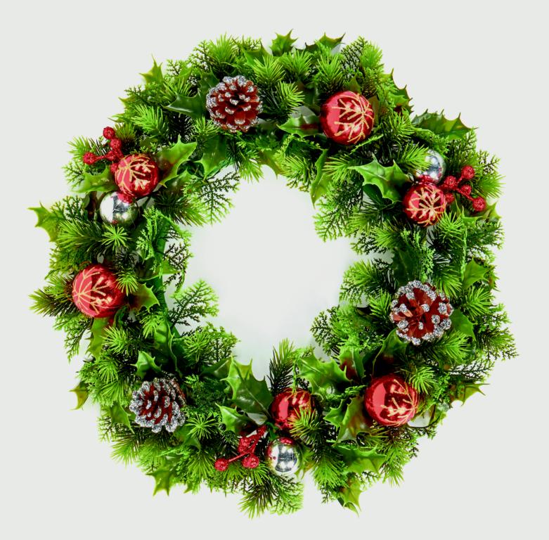 Baubles Cone Wreath