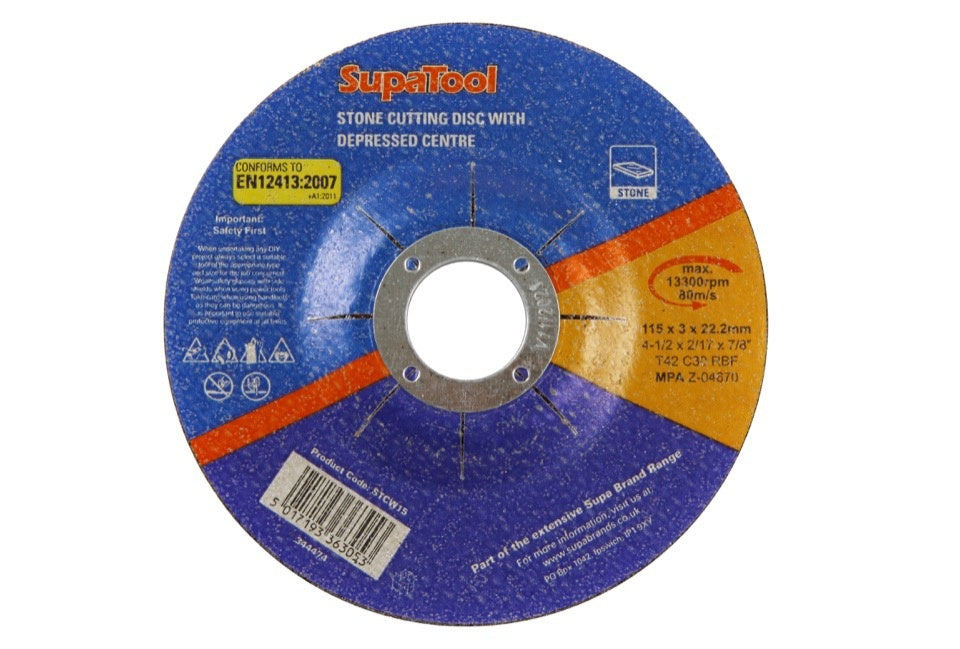 Stone Cutting Disc With Depressed Centre