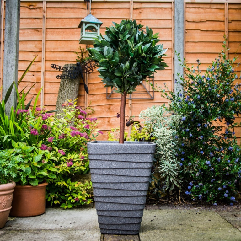 Tall Square Trojan Planter 40cm