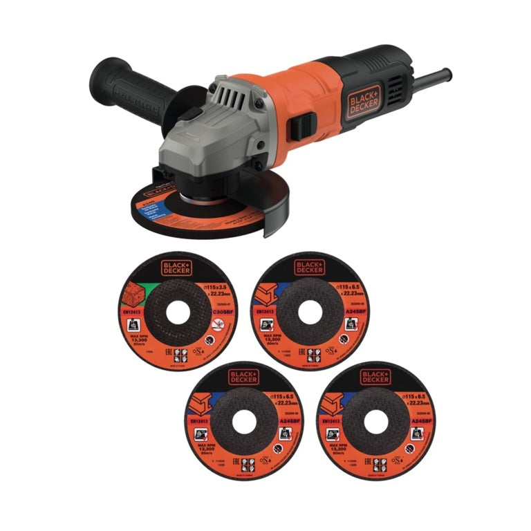 710w Angle Grinder & 5 Discs