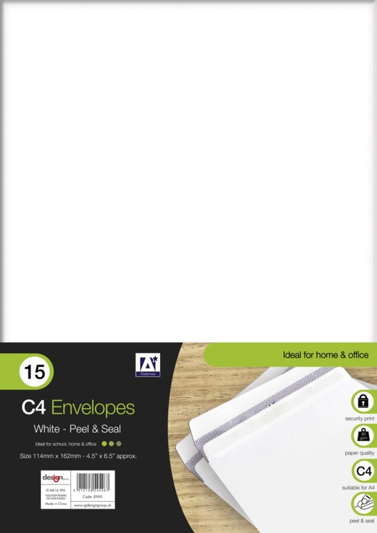 C4 White Envelopes