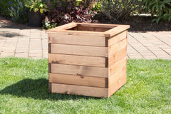 Large Square Wooden Planter