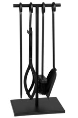 Black Companion Set Rectangular Base 5 Piece