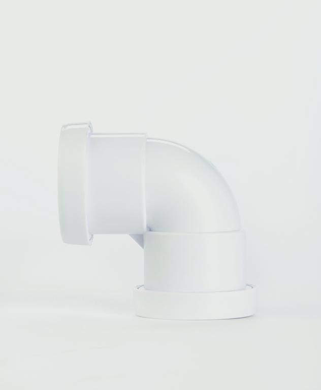 Push-fit 90° Bend 40mm