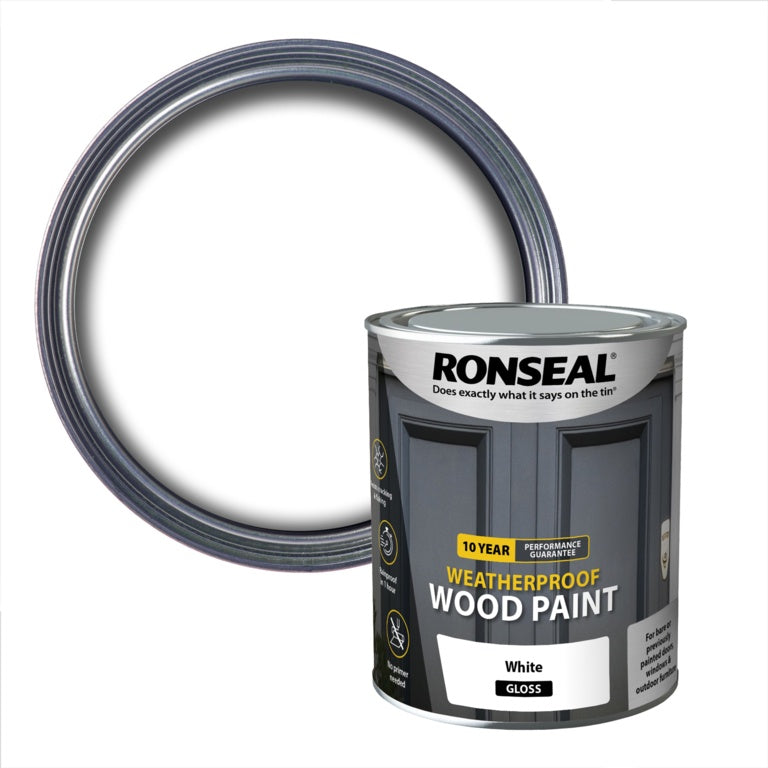 10 Year Weatherproof Gloss Wood Paint 750ml