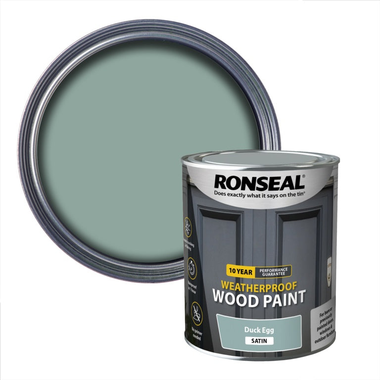 10 Year Weatherproof Satin Wood Paint 750ml