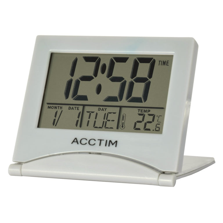 Mini Flip II Travel LCD Alarm Clock