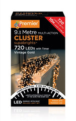 720 LED Multi Action Supabrights Cluster Lights With Timer