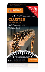 960 LED Multi Action Supabrights Cluster Lights With Timer