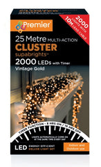 2000 LED Multi Action Supabrights Cluster Lights With Timer