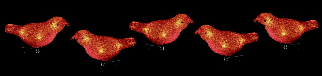 Acrylic Robin With Clip